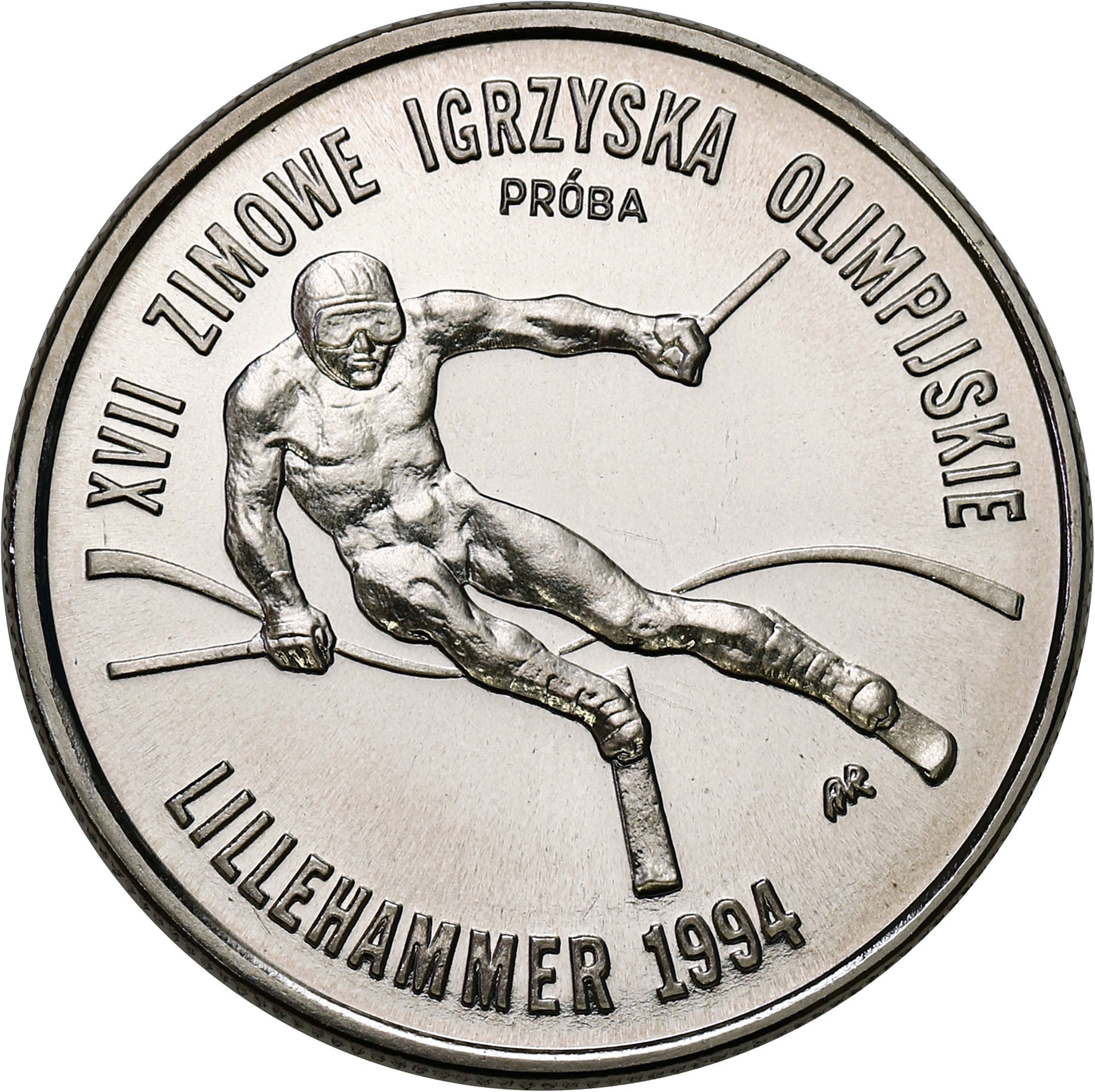 III RP. PRÓBA Nikiel 20.000 złotych 1993 XVII Zimowe IO. Lillehammer